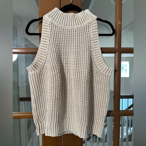 Michael Kors Cream Sleeveless Sweater - Picture 1 of 6